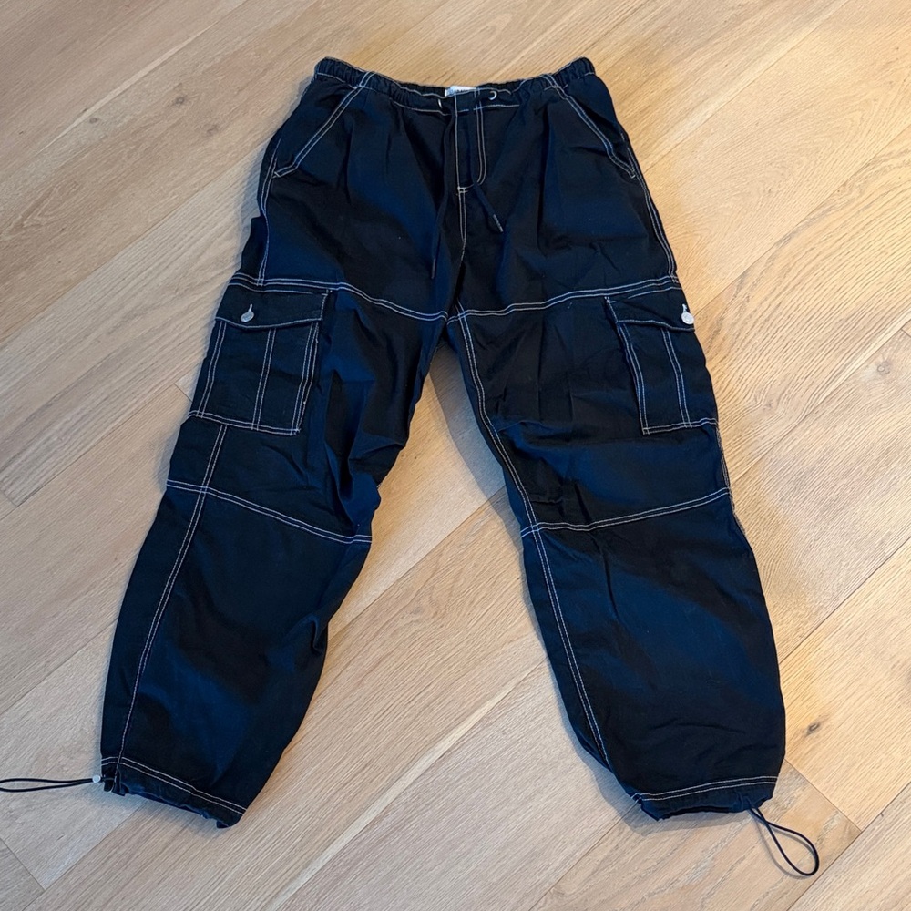 Garage Black Cargo Pants